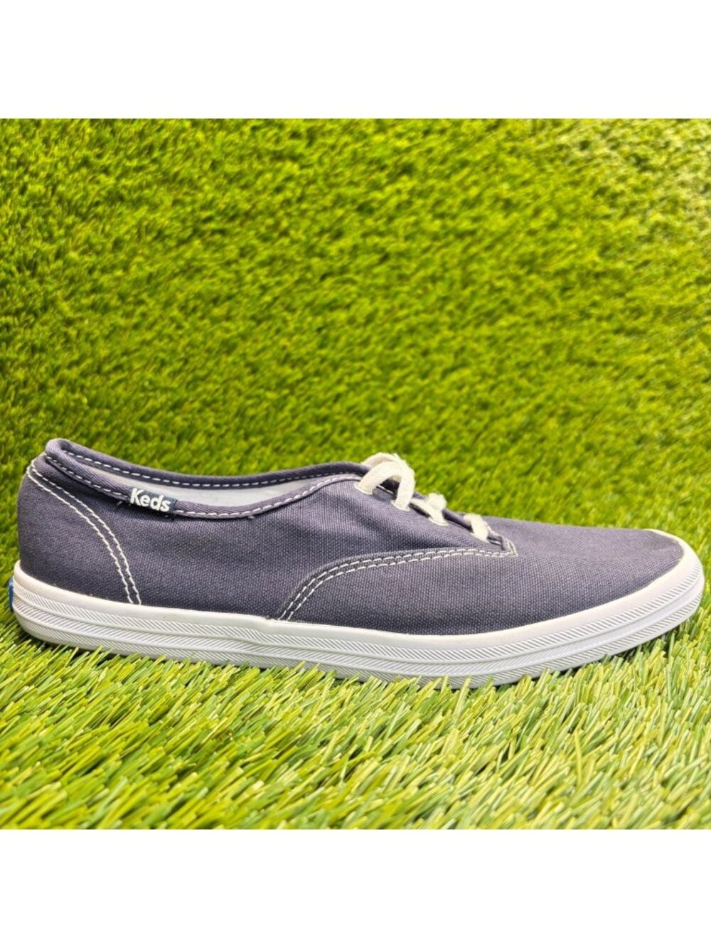 Keds Champion Womens Size 7 Navy Blue White Athletic Skateboard Shoes Sneakers